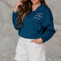 Be Brave Quarter Zip Pullover