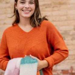 Waffled Mid Seam V Sweater -Women's Clothing Store untitled 2 211 6aa0a3f3 4543 4e7d 9c54 e14fc2f64d29