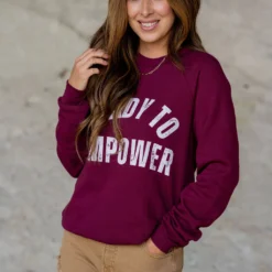 Ready To Empower Graphic Crewneck 8 Ready To Empower Graphic Crewneck -Women's Clothing Store untitled 2 224