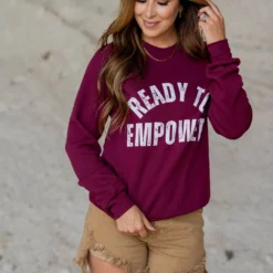 Ready To Empower Graphic Crewneck 9 Ready To Empower Graphic Crewneck -Women's Clothing Store untitled 2 225