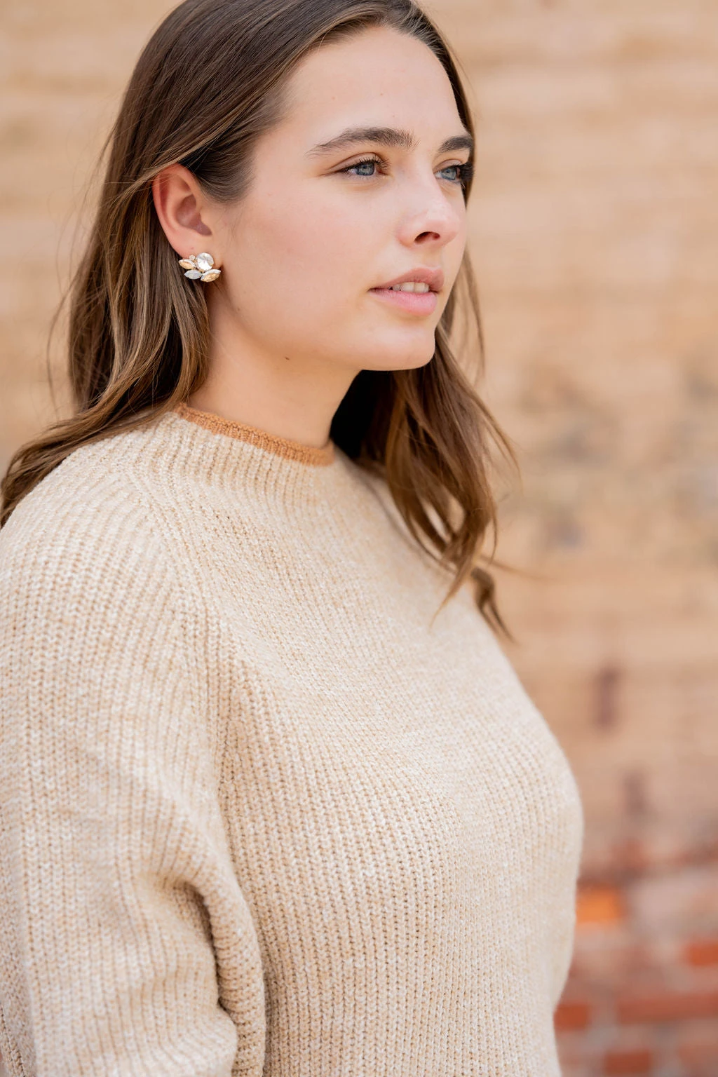 Solid Trim Knit Sweater 3 Solid Trim Knit Sweater - Image 3