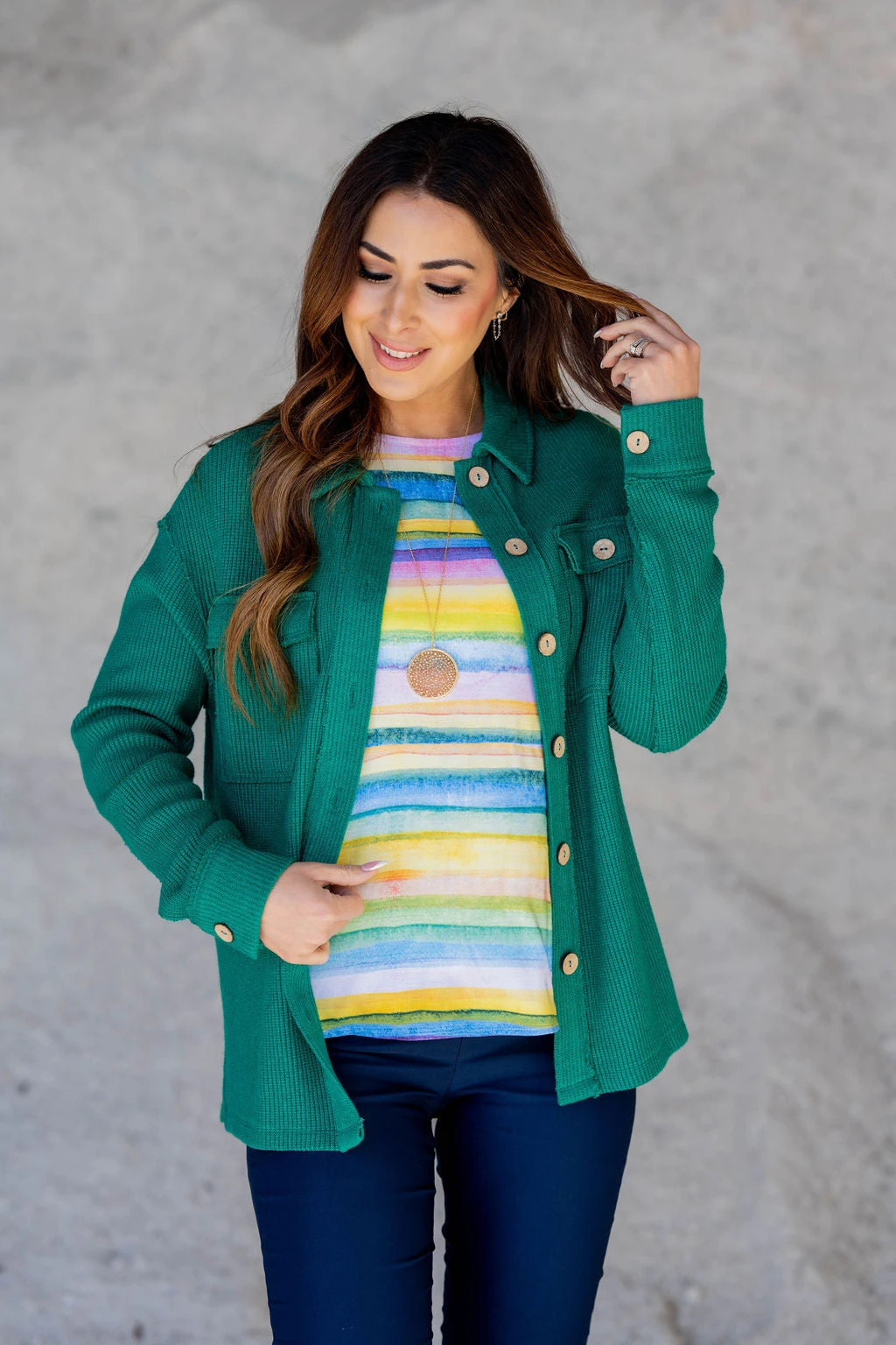 Watercolor Stripes Tee 2 Watercolor Stripes Tee - Image 2