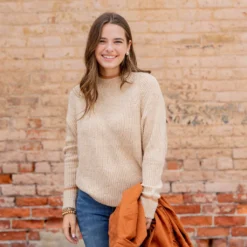 Solid Trim Knit Sweater 11 Solid Trim Knit Sweater -Women's Clothing Store untitled 2 406