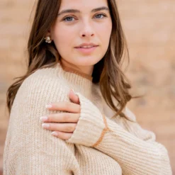 Solid Trim Knit Sweater 12 Solid Trim Knit Sweater -Women's Clothing Store untitled 2 410