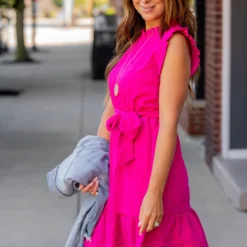 Subtle Plaid Tie Waist Dress -Women's Clothing Store untitled 2 46 8c679976 7c48 46de 8777 1e7e51c01a30