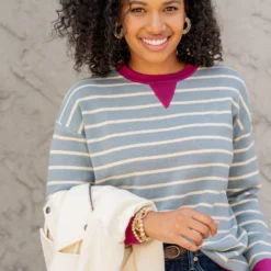 Color Pop Striped Sweater