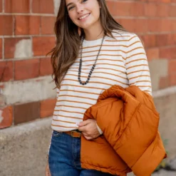 Everyday Striped Sweater Tee -Women's Clothing Store untitled 2 521