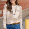 Everyday Striped Sweater Tee