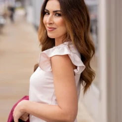 Flutter Trim V Blouse 39 Flutter Trim V Blouse -Women's Clothing Store untitled 2 57 03cb8240 89d4 4366 af9c c757cf330d67