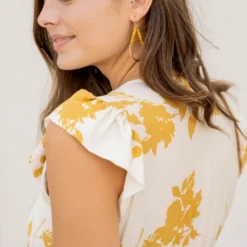 Blossoms Flutter Trim Midi Dress -Women's Clothing Store untitled 2 61 cc164c48 140c 4b65 9689 48d41a8e8d15