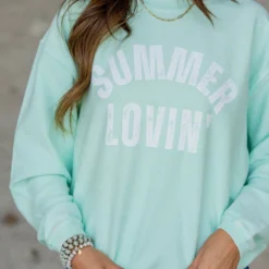 Summer Lovin' Ribbed Graphic Crewneck 8 Summer Lovin' Ribbed Graphic Crewneck -Women's Clothing Store untitled 2 78