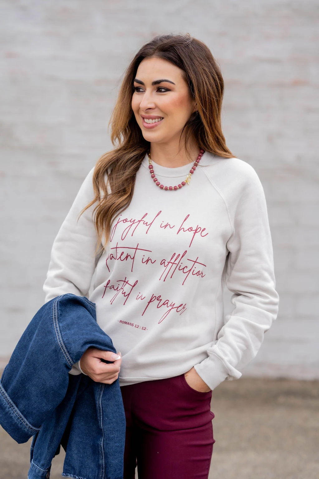 Faithful In Prayer Graphic Crewneck 1 Faithful In Prayer Graphic Crewneck