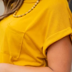 Pocket Accented Cuffed Sleeve Tee 25 Pocket Accented Cuffed Sleeve Tee -Women's Clothing Store untitled 2051 af22535f 03b5 4c45 a731 4bd836db07b5