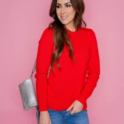 Dotted Hearts Sweater -Women's Clothing Store untitled 2078