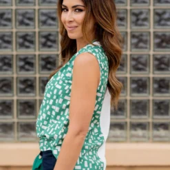 Blocked Confetti Accented Tank 36 Blocked Confetti Accented Tank -Women's Clothing Store untitled 2079 04187634 4f60 4d52 b61b 8704fdc6e0da