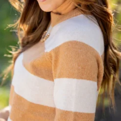 Simple Thick Striped Sweater