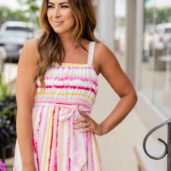 Watercolor Stripes Tiered Maxi Dress -Women's Clothing Store untitled 2258 e8b4048f a42a 4c9b ab0c d48c67460dca