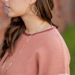 Tri Color Thermal Sweater Tee -Women's Clothing Store untitled 2278 c7dce7e9 cdeb 4d5a 9c18 686bffa118ee