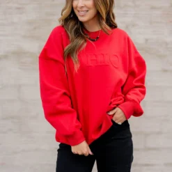 Ohio Embossed Crewneck