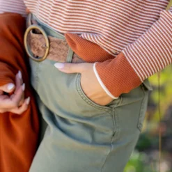 Textured Stripes Pocket Sweater -Women's Clothing Store untitled 2384