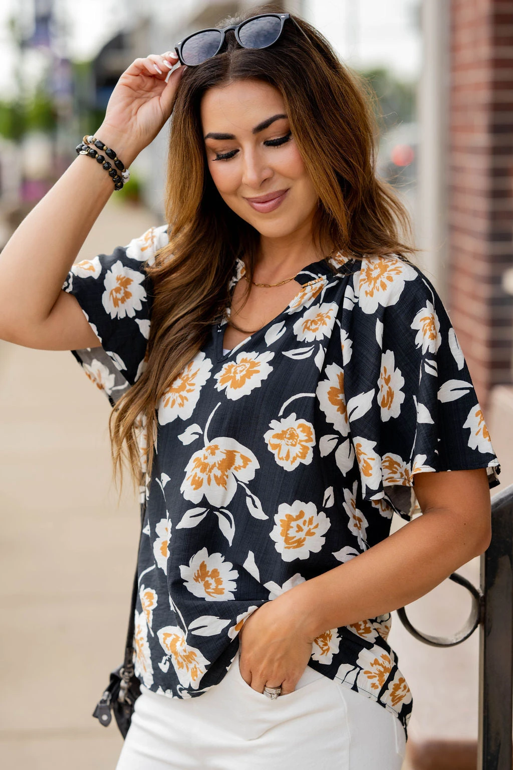 Floating Blooms Relaxed Sleeve Tee 5 Floating Blooms Relaxed Sleeve Tee - Image 5
