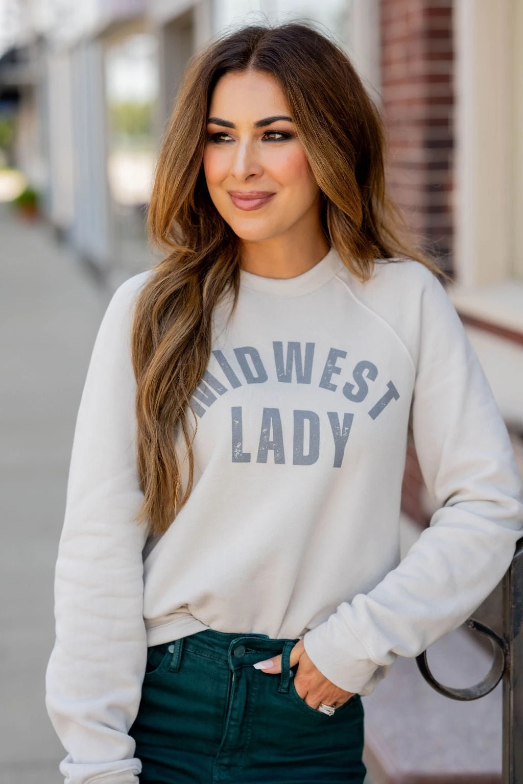 Midwest Lady Graphic Crewneck 1 Midwest Lady Graphic Crewneck
