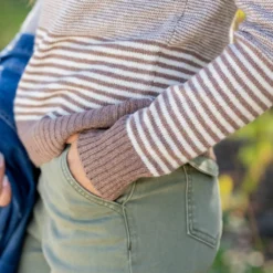 Various Textured Stripes Sweater -Women's Clothing Store untitled 2418 273ffa93 9672 4a36 a1ce f8ee811f3286