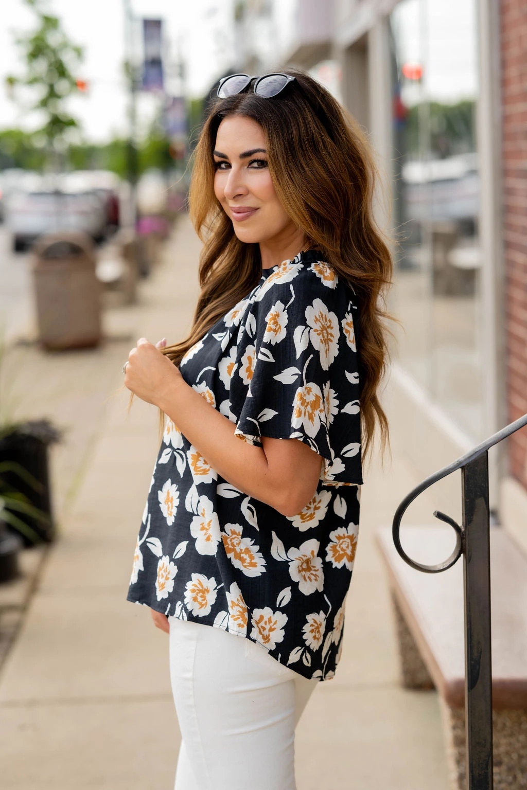 Floating Blooms Relaxed Sleeve Tee 10 Floating Blooms Relaxed Sleeve Tee - Image 10