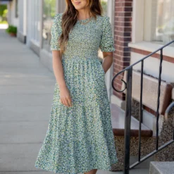 Daisies Ruched Top Midi Dress 22 Daisies Ruched Top Midi Dress -Women's Clothing Store untitled 2456