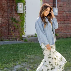 Painted Floral Tiered Maxi Dress -Women's Clothing Store untitled 2458 be210df7 a5be 4c6a 91b6 b33fd367908e