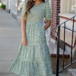 Daisies Ruched Top Midi Dress 31 Daisies Ruched Top Midi Dress -Women's Clothing Store untitled 2480