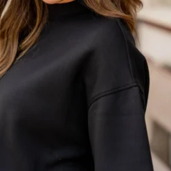 Relaxed Mock Neck Tee 23 Relaxed Mock Neck Tee -Women's Clothing Store untitled 2483