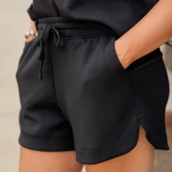 Side Slit Drawstring Shorts 20 Side Slit Drawstring Shorts -Women's Clothing Store untitled 2488