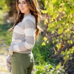 Simple Thick Striped Sweater -Women's Clothing Store untitled 2527 bddf0349 a691 4429 ac91 deb99bdaa71f