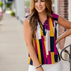 Color Blocked Flutter Trim Blouse 21 Color Blocked Flutter Trim Blouse -Women's Clothing Store untitled 2531 bc4c8257 1123 442d 840a e0e72844a217