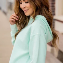 Ribbed Side Slit Hooded Sweatshirt 32 Ribbed Side Slit Hooded Sweatshirt -Women's Clothing Store untitled 2549