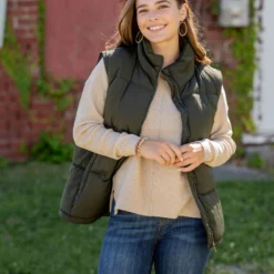 Relaxed Fit Puffer Vest -Women's Clothing Store untitled 2581 318b758a a8e0 4e13 87be 1ecac2fb0f8e