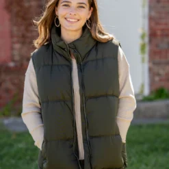 Relaxed Fit Puffer Vest