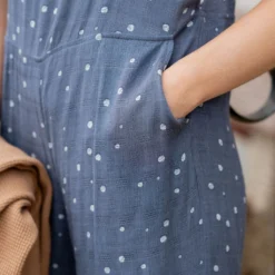 Spotted Tie Strap Jumpsuit -Women's Clothing Store untitled 2591 8c5c4731 4cb4 4ef4 923a e5901678b953