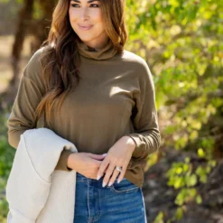 Simple So Soft Cowl Neck Sweater Tee 22 Simple So Soft Cowl Neck Sweater Tee -Women's Clothing Store untitled 2676