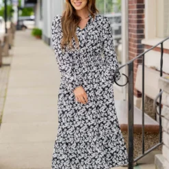 Azalea Ruffle Bottom Midi Dress -Women's Clothing Store untitled 2708 3adc0870 1ffd 4b69 bfbf 2062d05958c8