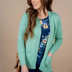 Raised Stripes Cardigan -Women's Clothing Store untitled 2804