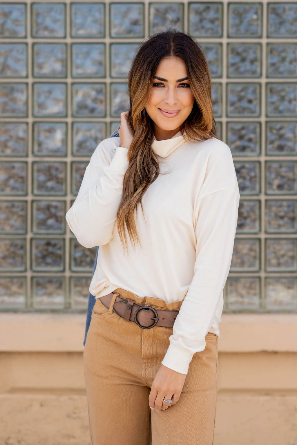 Simple So Soft Cowl Neck Sweater Tee 7 Simple So Soft Cowl Neck Sweater Tee - Image 7