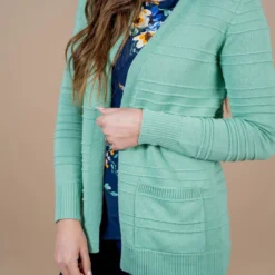 Raised Stripes Cardigan -Women's Clothing Store untitled 2807