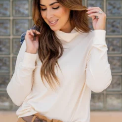 Simple So Soft Cowl Neck Sweater Tee 27 Simple So Soft Cowl Neck Sweater Tee -Women's Clothing Store untitled 2808