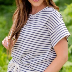 Striped Tri Button Relaxed Tee -Women's Clothing Store untitled 2809 47b9b298 7bec 49c4 9fac ba6b8ac552f3
