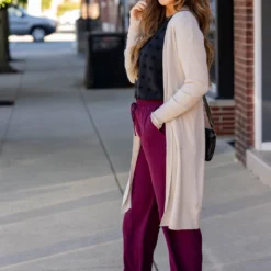 Lightly Waffled Tunic Cardigan 19 Lightly Waffled Tunic Cardigan -Women's Clothing Store untitled 2851 864244