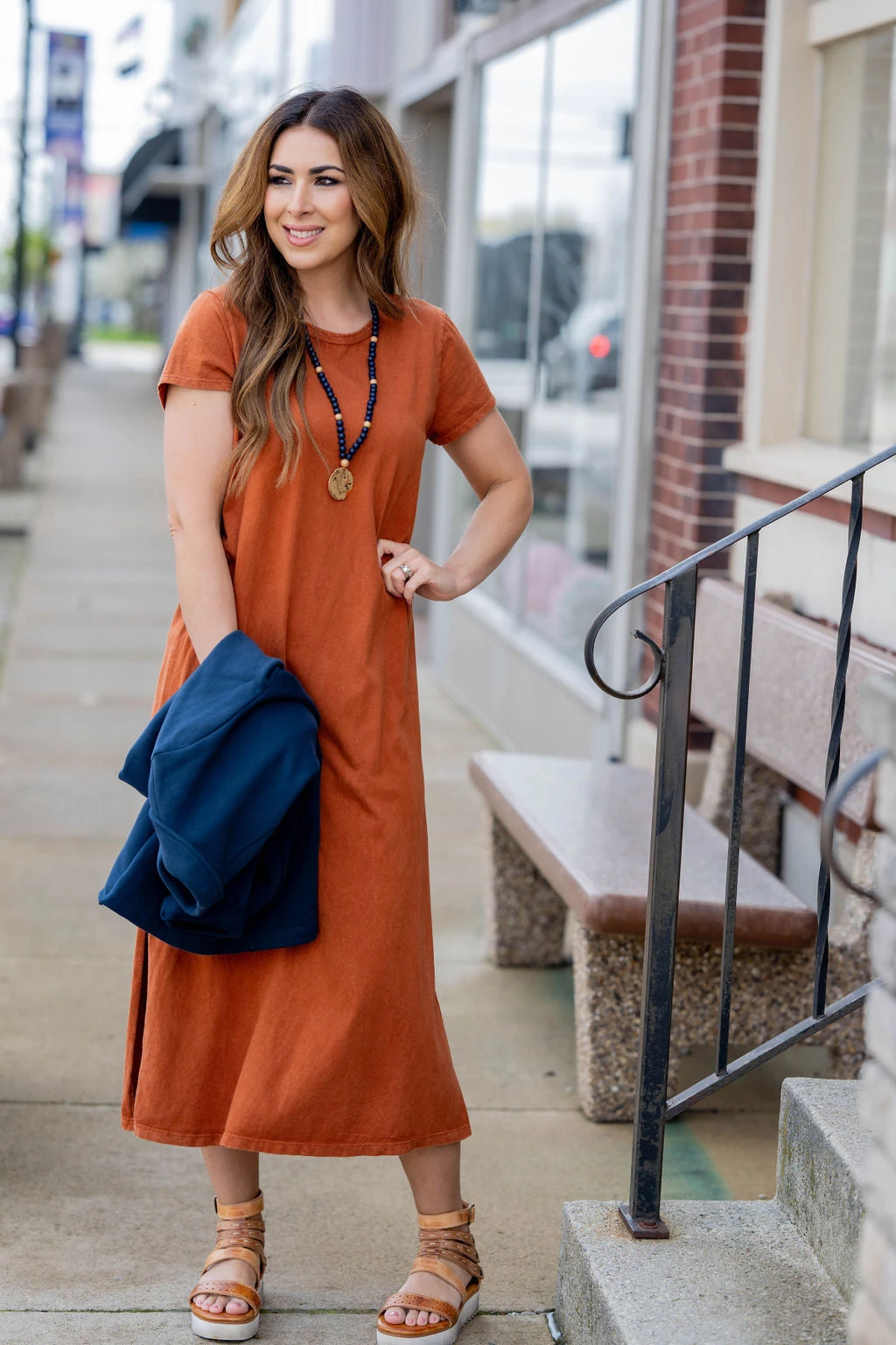 Vintage Side Slit Midi Tee Dress 18 Vintage Side Slit Midi Tee Dress - Image 18