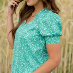 Floral Confetti Puff Sleeve Blouse -Women's Clothing Store untitled 2938 e48547fc ead4 48a7 88c7 82b8a7f3b9ae