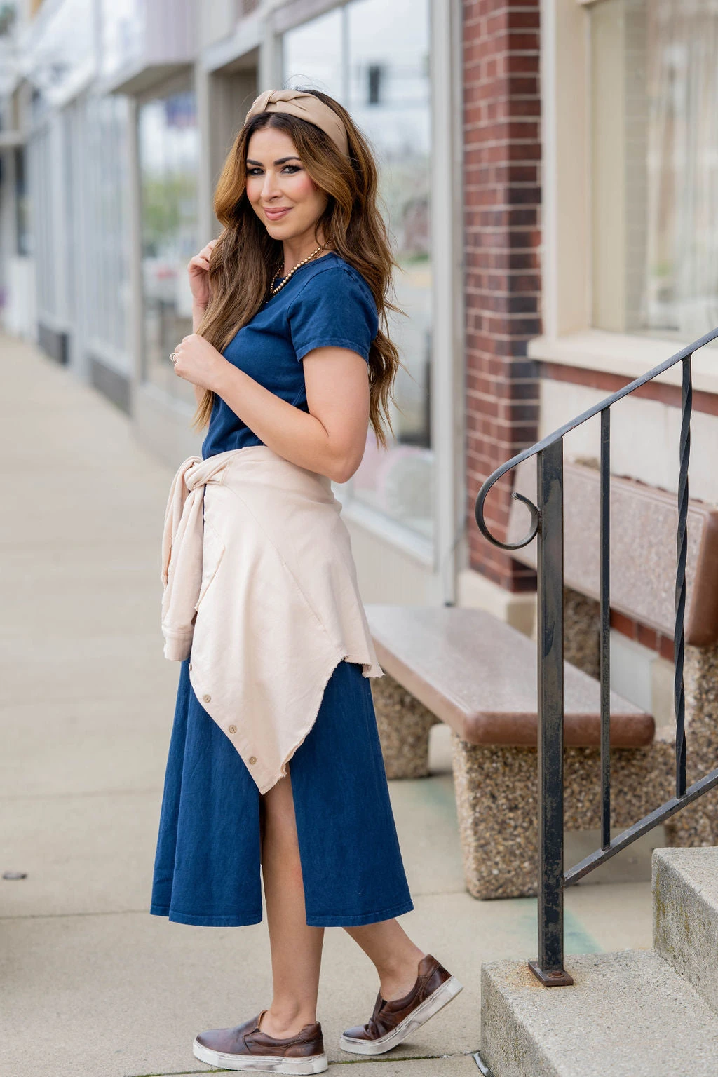 Vintage Side Slit Midi Tee Dress 5 Vintage Side Slit Midi Tee Dress - Image 5